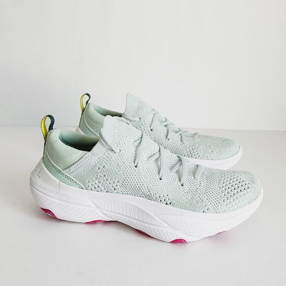 Sorel Explorer Blitz Stride Lace Up Mint Green Sneakers Bolt Print Size 6 - Picture 2 of 7